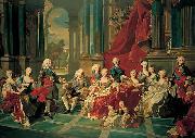Louis Michel van Loo Philip V of Spain and his family oil painting on canvas